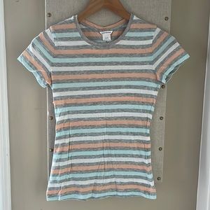 Club Monaco Short Sleeve Round Neck T-Shirt Top XS